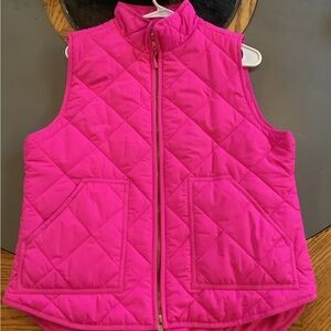 J. Crew Hot Pink Quilted Puffer Vest
Large.